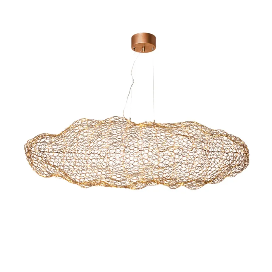 Plafonnier Hayden, Doré, 76 cm