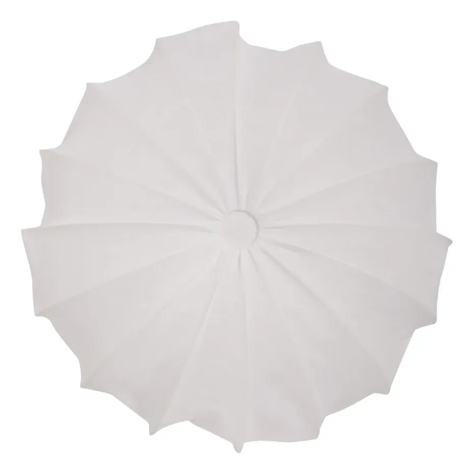 Plafonnier lin Anna Ø60 cm, Blanc