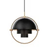 Plafonnier Multi-Lite, laiton-noir