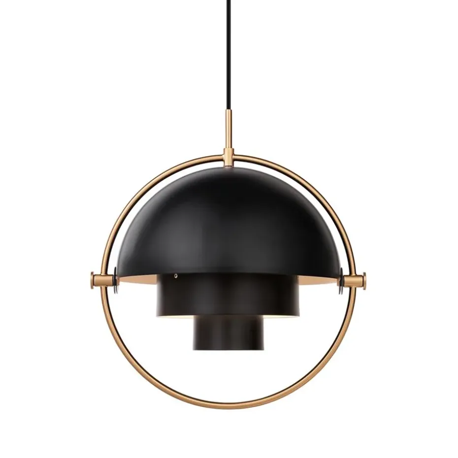 Plafonnier Multi-Lite, laiton-noir