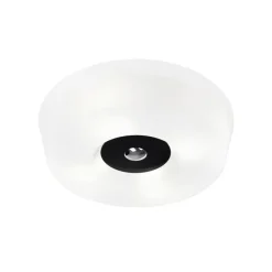 Plafonnier Yki 500, blanc, détail noir