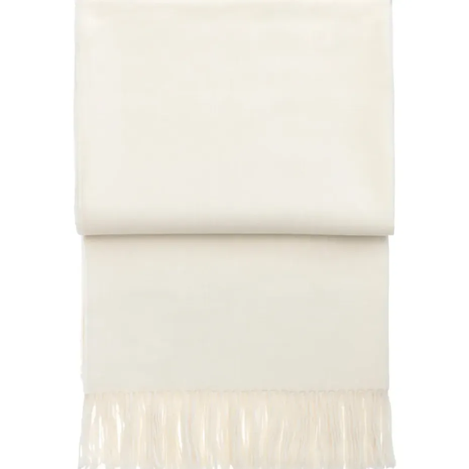Plaid Elvang Luxury, blanc cassé
