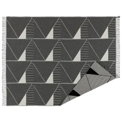 Plaid en coton Metric focus, Noir