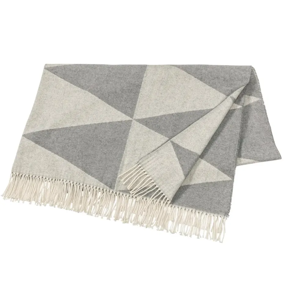 Plaid en coton Rime, Fog