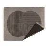 Plaid en laine Circles 130x185 cm, Marron
