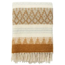 Plaid en laine Freja, Amber