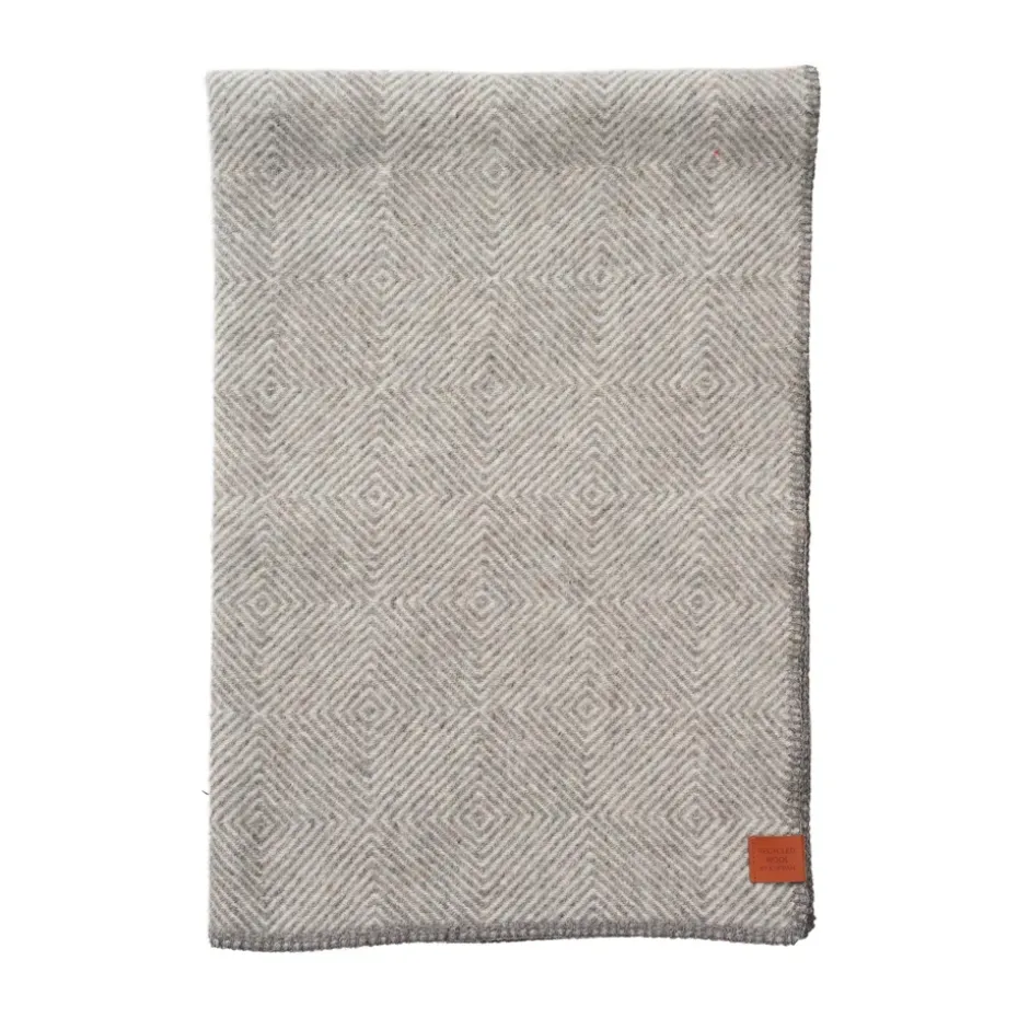 Plaid en laine Gooseye midi 90x130 cm, Gris