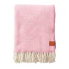 Plaid en laine Gooseye 130x200 cm, Rose