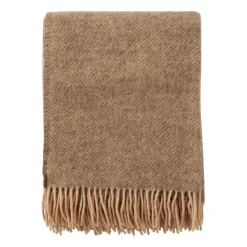 Plaid en laine Gotland 130x200cm, Beige