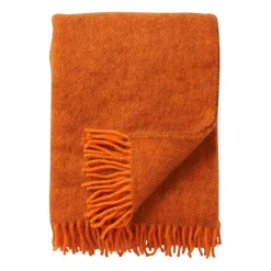 Plaid en laine Gotland 130x200cm, Orange
