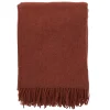 Plaid en laine Gotland 130x200cm, Rust