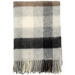 Plaid en laine Gotland 130x200cm, Multi grey