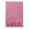 Plaid en laine Gotland 130x200cm, Rose