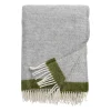 Plaid en laine Hampus 130x200 cm, Gris-avocat