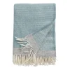 Plaid en laine Harald 130x200 cm, Dusty blue-gris