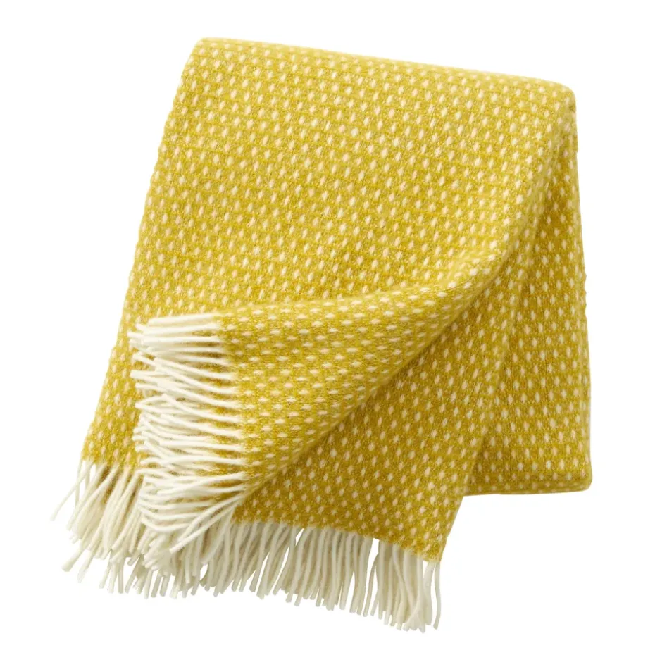 Plaid en laine Knut, jaune