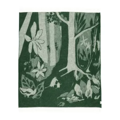 Plaid en laine Moomin 130x170 cm, Vert