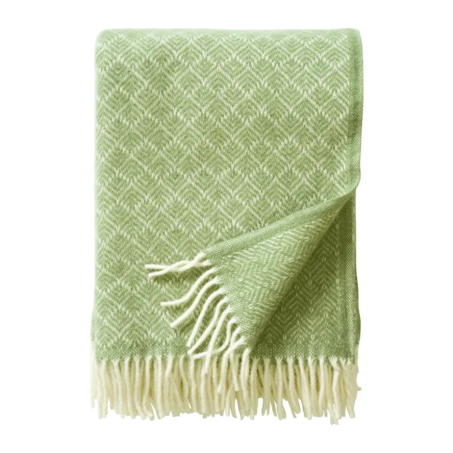 Plaid en laine Pampas 130x200 cm, Vert