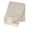 Plaid en laine Polka, Beige