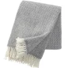 Plaid en laine Polka, gris