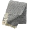 Plaid en laine Ralph, Gris clair