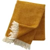 Plaid en laine Ralph, moutarde