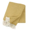 Plaid en laine Samba, jaune