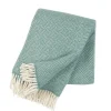 Plaid en laine Samba, menthe