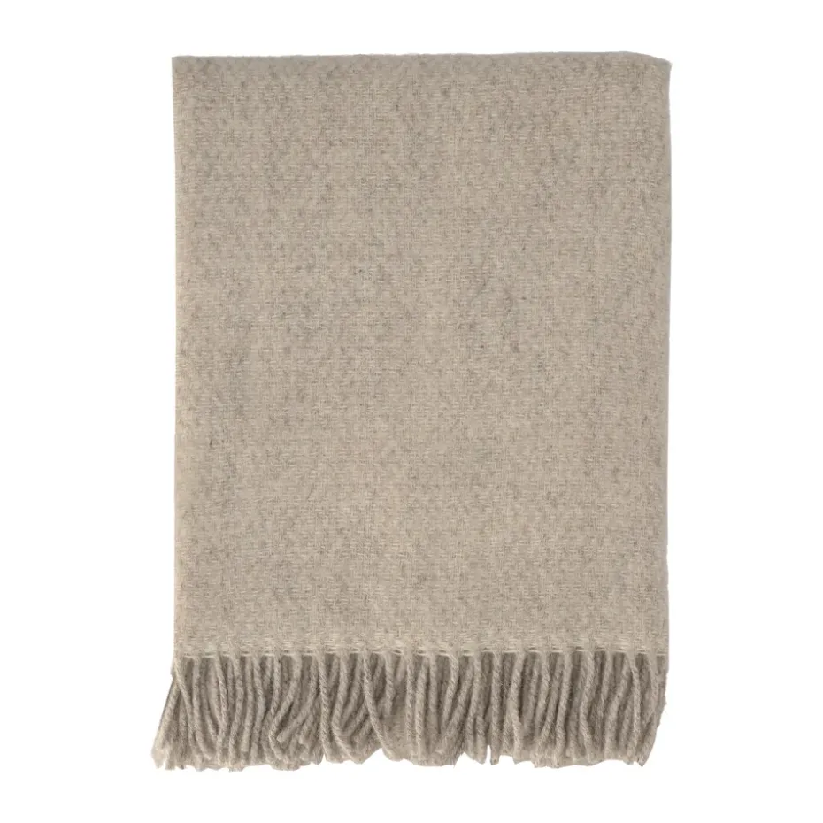 Plaid en laine Sandstone 130x180 cm, Beige