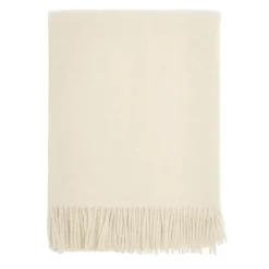 Plaid en laine Sandstone 130x180 cm, Creme
