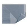 Plaid en laine Stripes 130x185 cm, Bleu