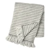 Plaid en laine Tidal 130x180 cm, Gris foncé