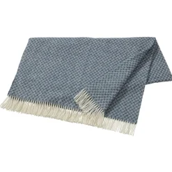 Plaid en laine Wicker, Dark blue