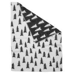 Plaid pour enfants Gran coton brossé, blanc-noir