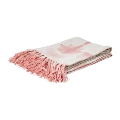 Plaid Rice 125x150 cm, Tie-dye, soft pink