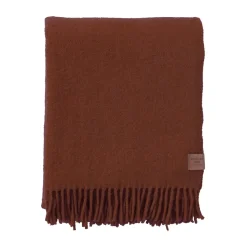 Plaid True en laine 130x200 cm, Rust