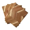 Planche à découper à chevrons 12x15 cm, lot de 4, Bois d'acacia