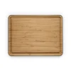 Planche à découper en bambou avec gouttière Green tool, 39x28 cm