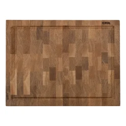 Planche à découper Heirol en chêne avec gouttière, 30x40 cm