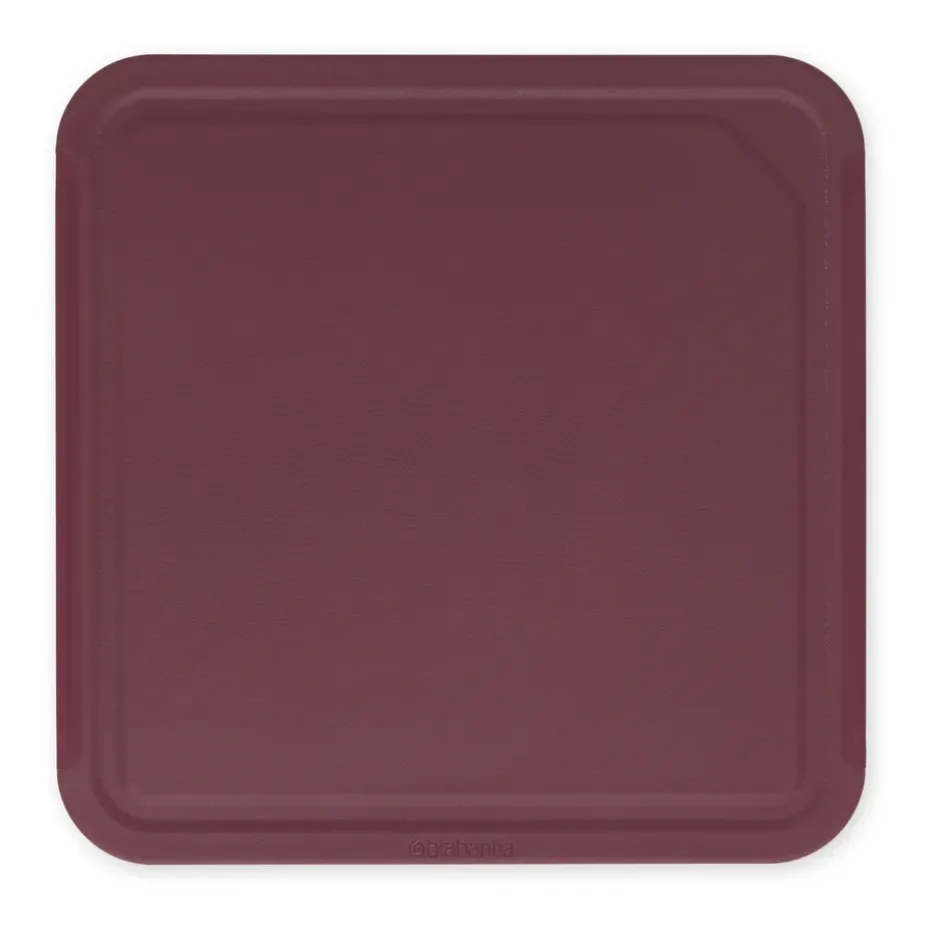 Planche à découper TASTY+ moyen 25x25 cm, Aubergine red