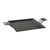 Plaque à frire en acier au carbone de 4 mm, Surface de cuisson 22x22 cm