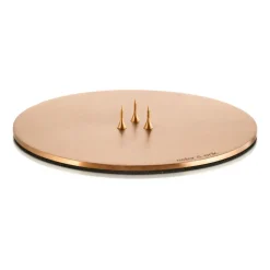 Plat à bougie ester & erik Ø12 cm mat, Or rosé