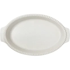 Plat à four Daria 35 cm, Cotton white