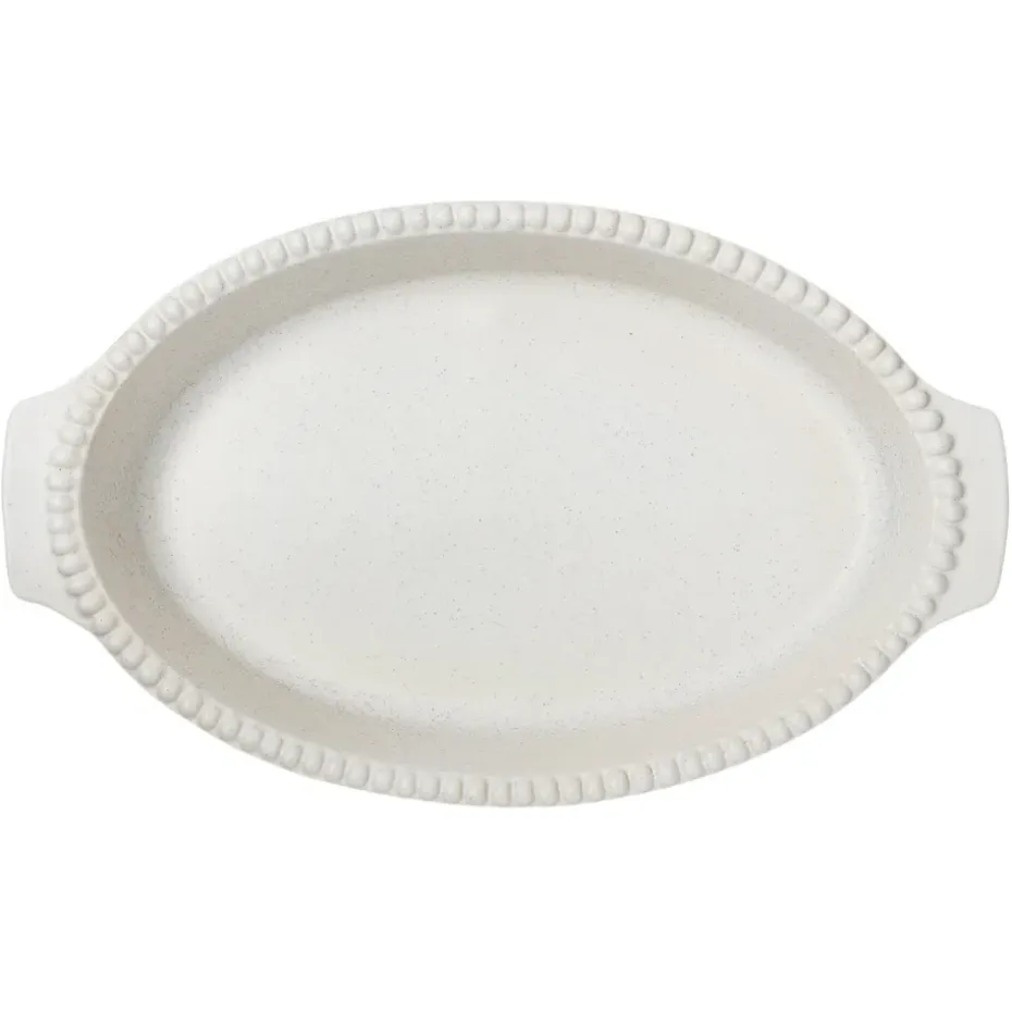 Plat à four Daria 35 cm, Cotton white