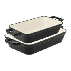 Plat à four en fonte Nordwik, 33x22 cm, Noir