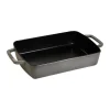 Plat à four Specialities Staub 30x20 cm, Gris graphite