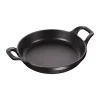 Plat à gratin rond Staub fonte Ø12 cm, Noir