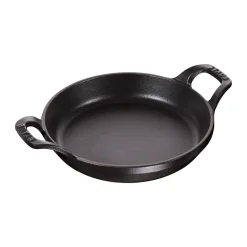 Plat à gratin rond Staub fonte Ø16 cm, Noir
