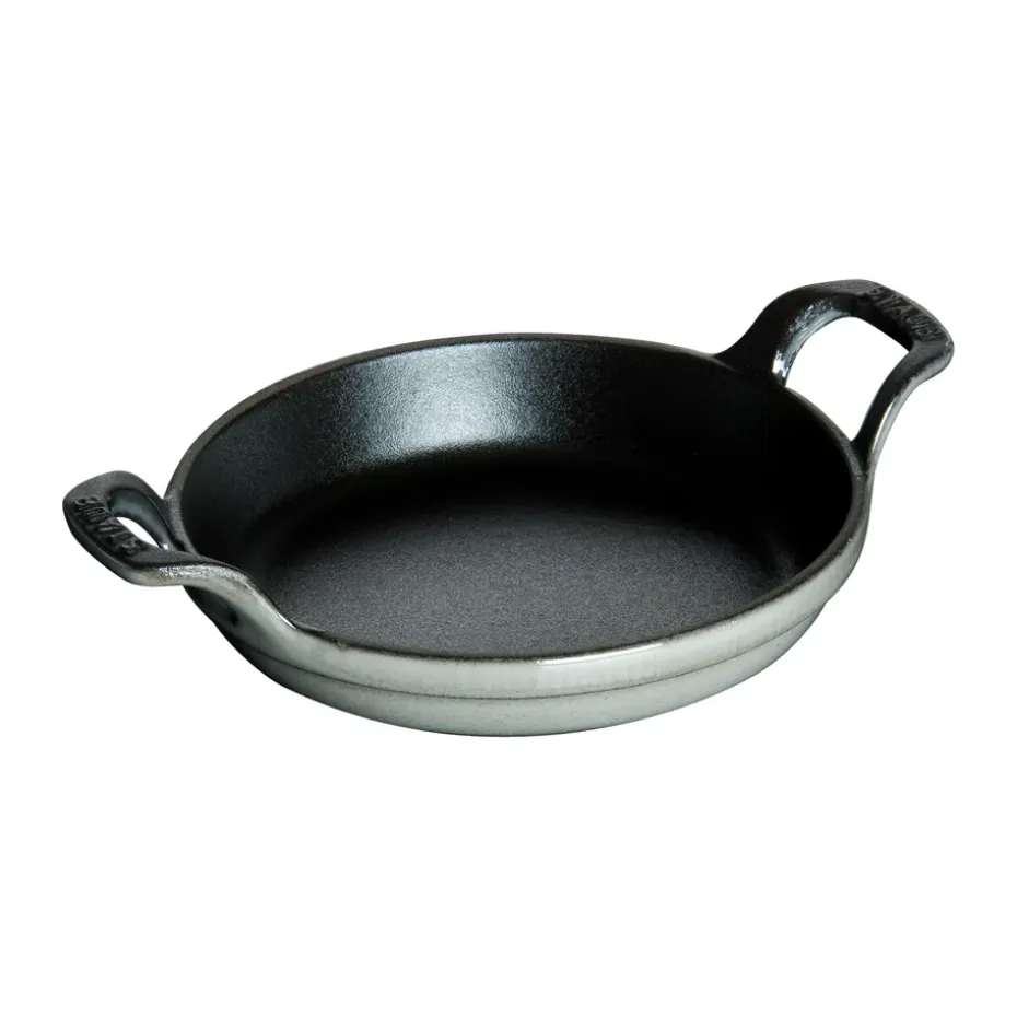 Plat à gratin rond Staub fonte Ø20 cm, Gris graphite