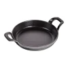 Plat à gratin rond Staub fonte Ø16 cm, Gris graphite